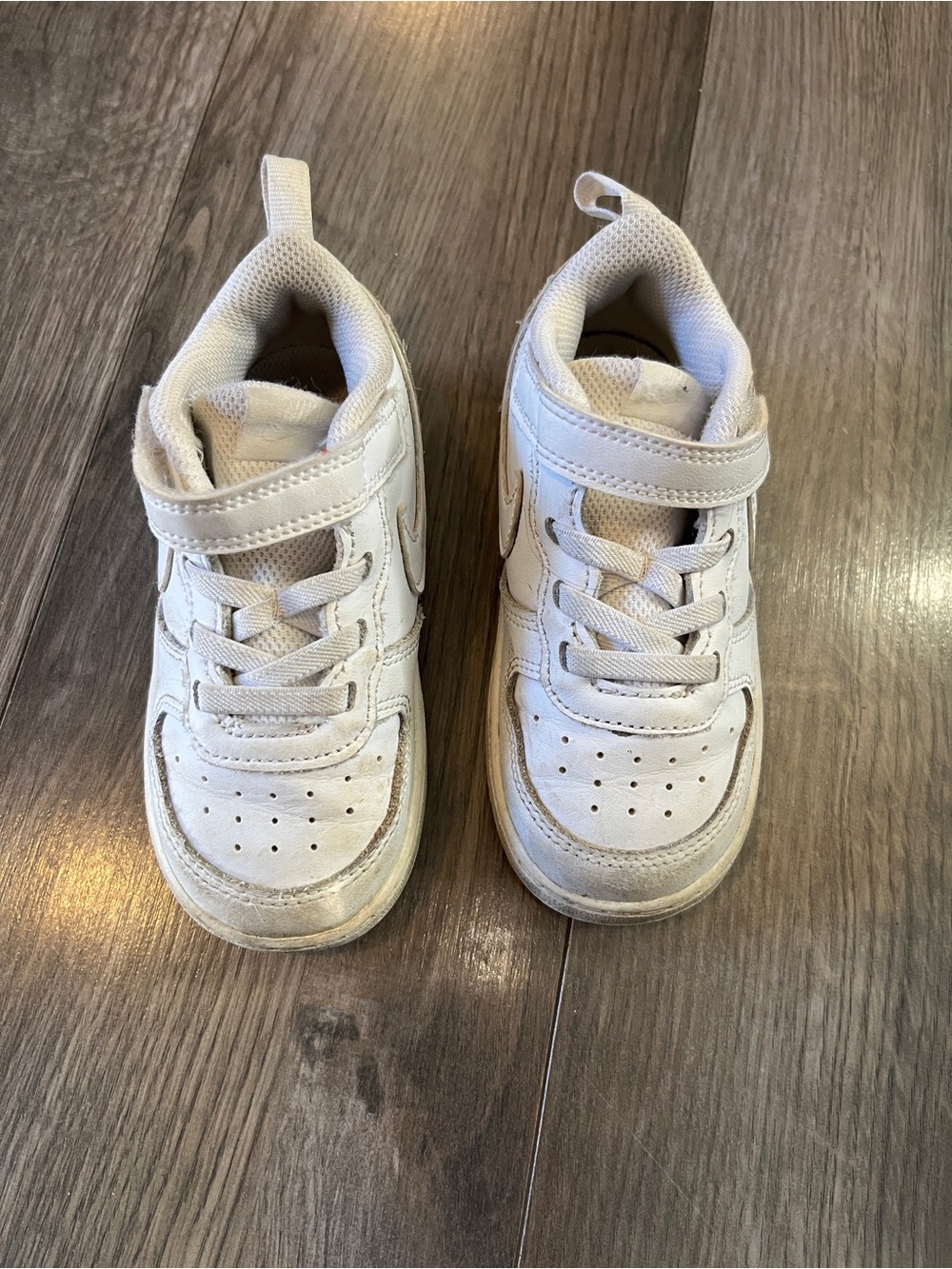 Nike Court Borough white Low 2 toddler sneakers size 8C